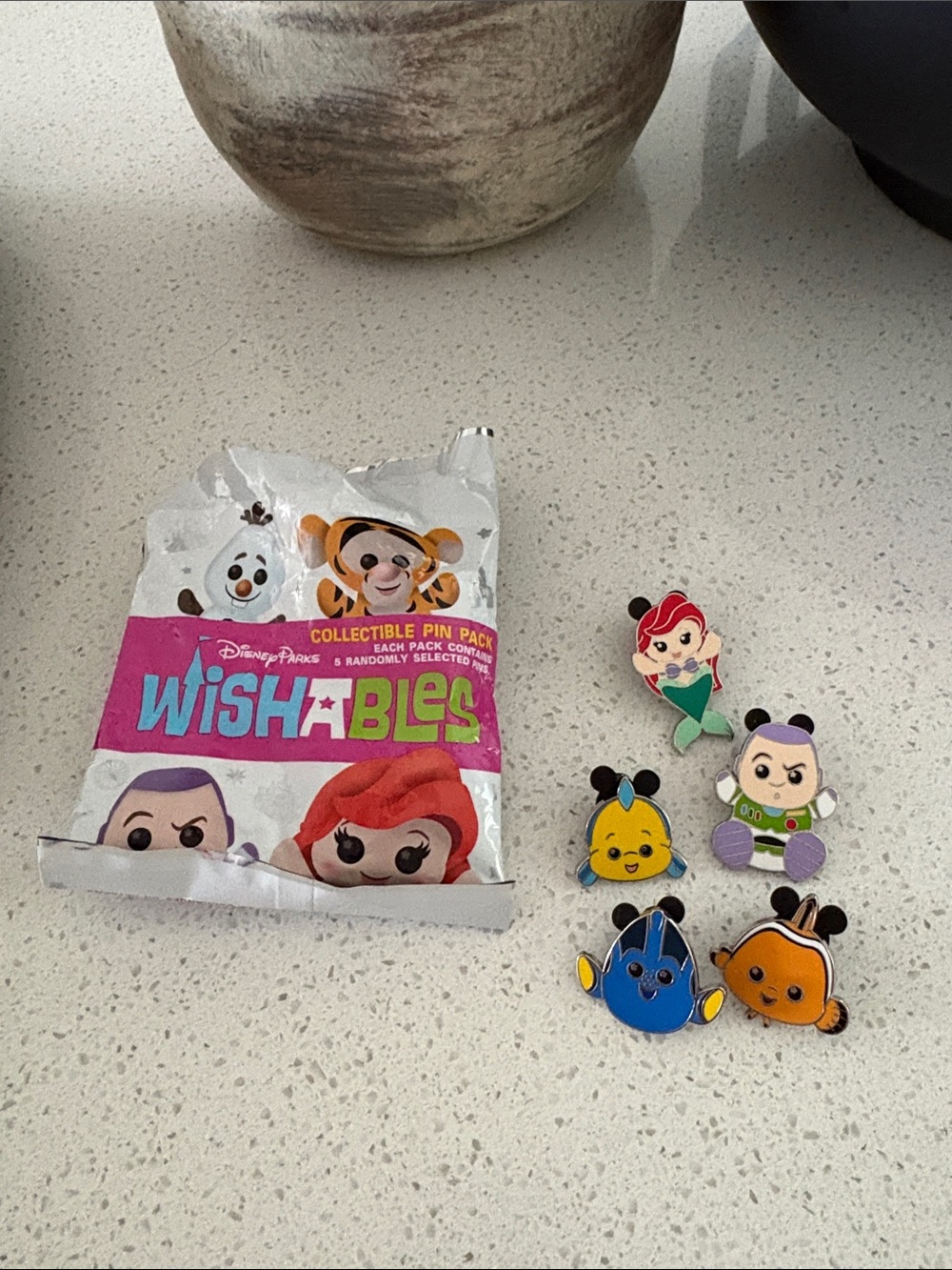 Disney Parks Wishables Collectible Pin Pack - Assorted Colors